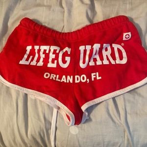 Lifeguard Red Shorts